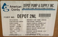 1-1/4 in Tank Tee Package (No-Lead) – Complete Installation Kit