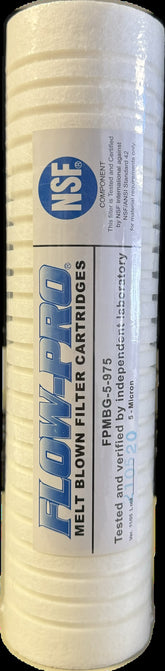 2"x10" 5 Micron Melt Blown Polypropylene Water Filter Cartridge