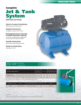 Flotec ½ HP Shallow Well Jet Pump & Tank