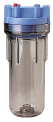 2"x10" Whole House Sediment Clear Housing w/valve-in-head