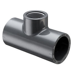 SCH 80 REDUCER TEE, SOCKET x SOCKET x FIPT