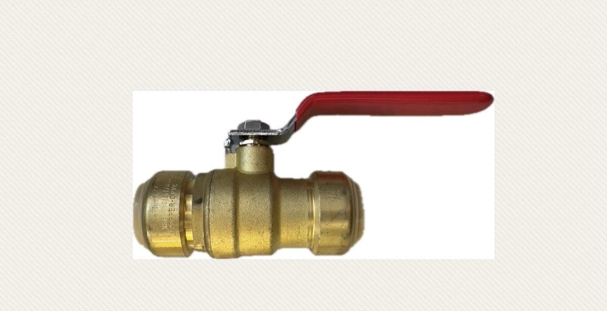 PUSH FIT BALL VALVE, SLIP x SLIP