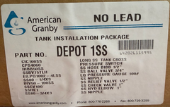 1″ Tank Tee Package Stainless Steel (No-Lead) – Complete Installation Kit