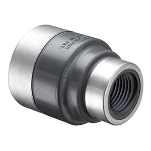 SCH 80 SPECIAL REINFORCED REDUCER COUPLING, FIPT x FIPT STAINLESS STEEL COLLAR